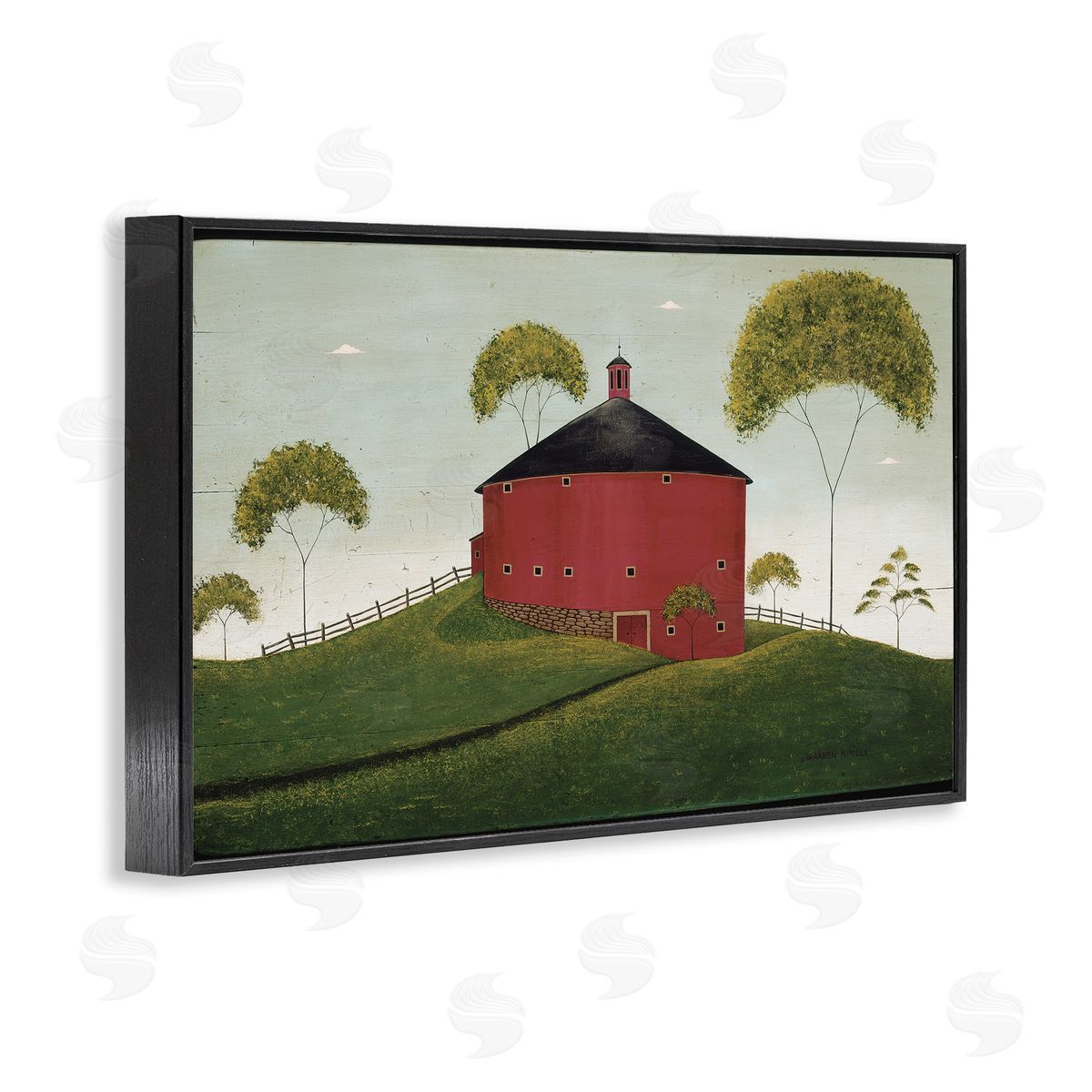 Warren Kimble | Round Red Barn in Pasture