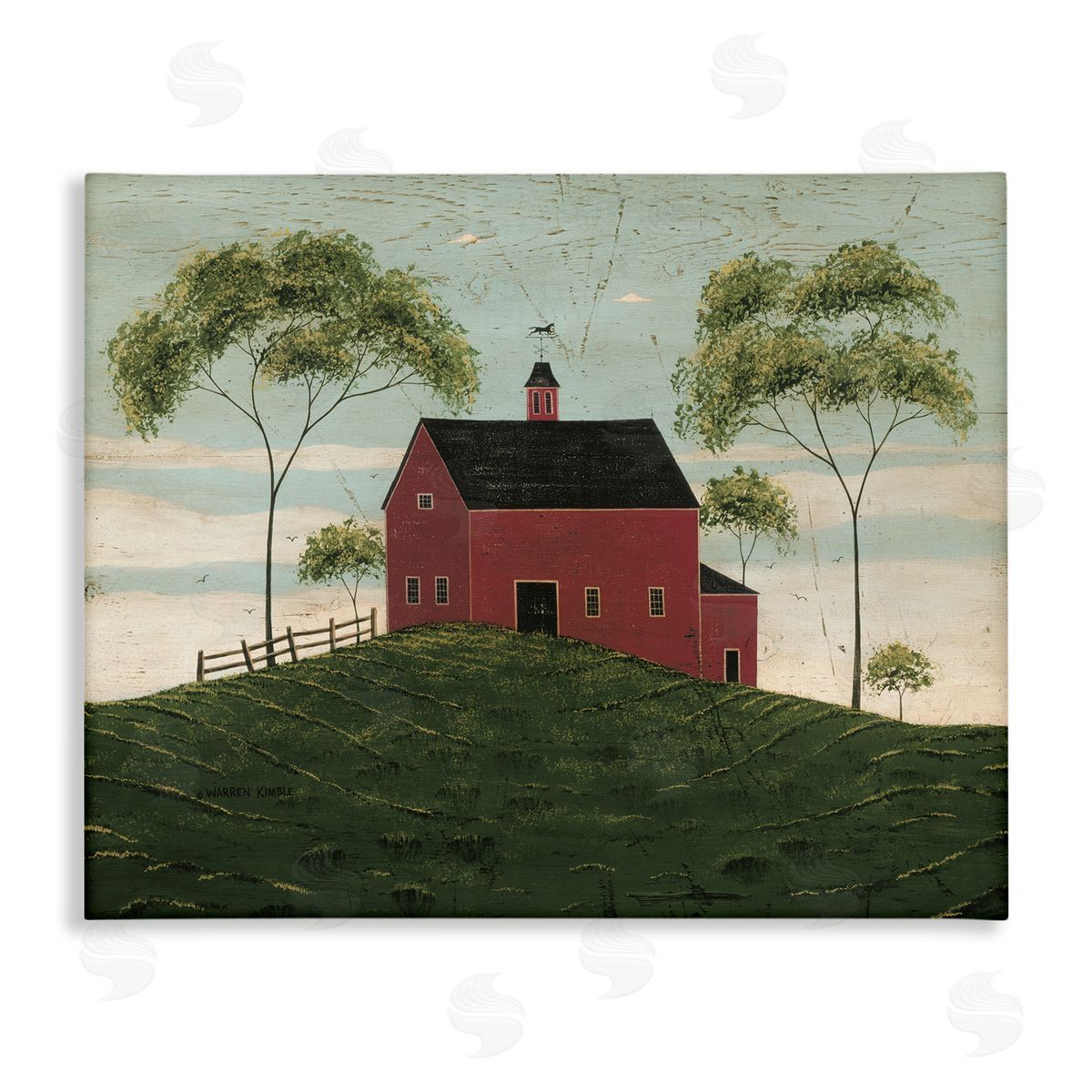 Warren Kimble | Red Barn with Tree Pair