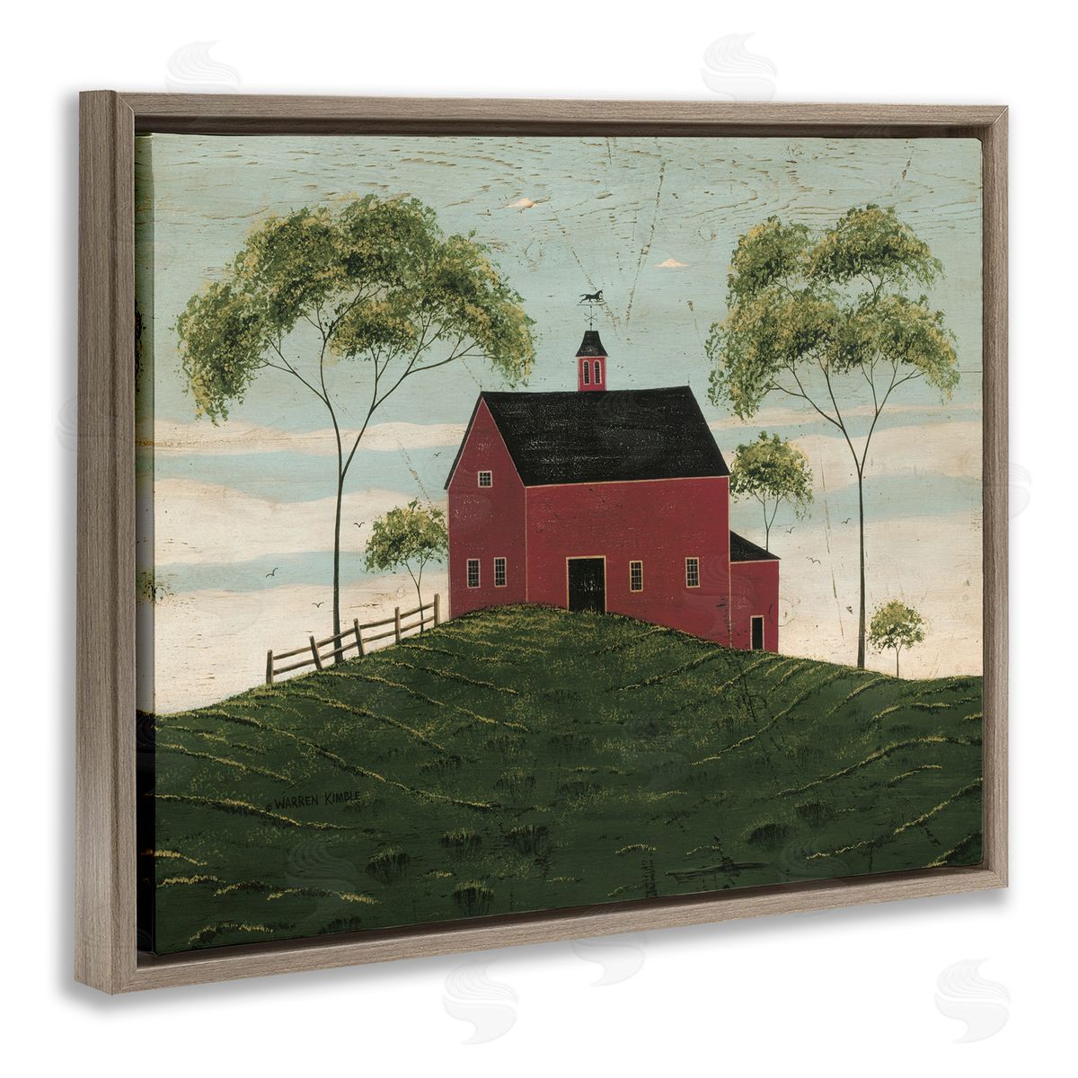 Warren Kimble | Red Barn with Tree Pair