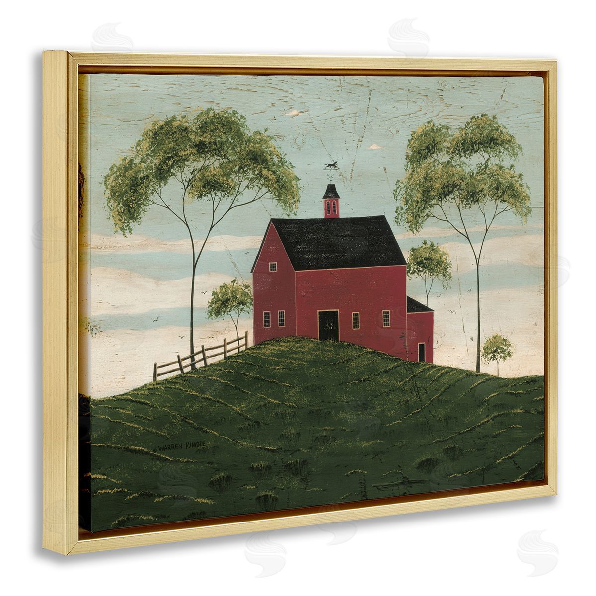 Warren Kimble | Red Barn with Tree Pair