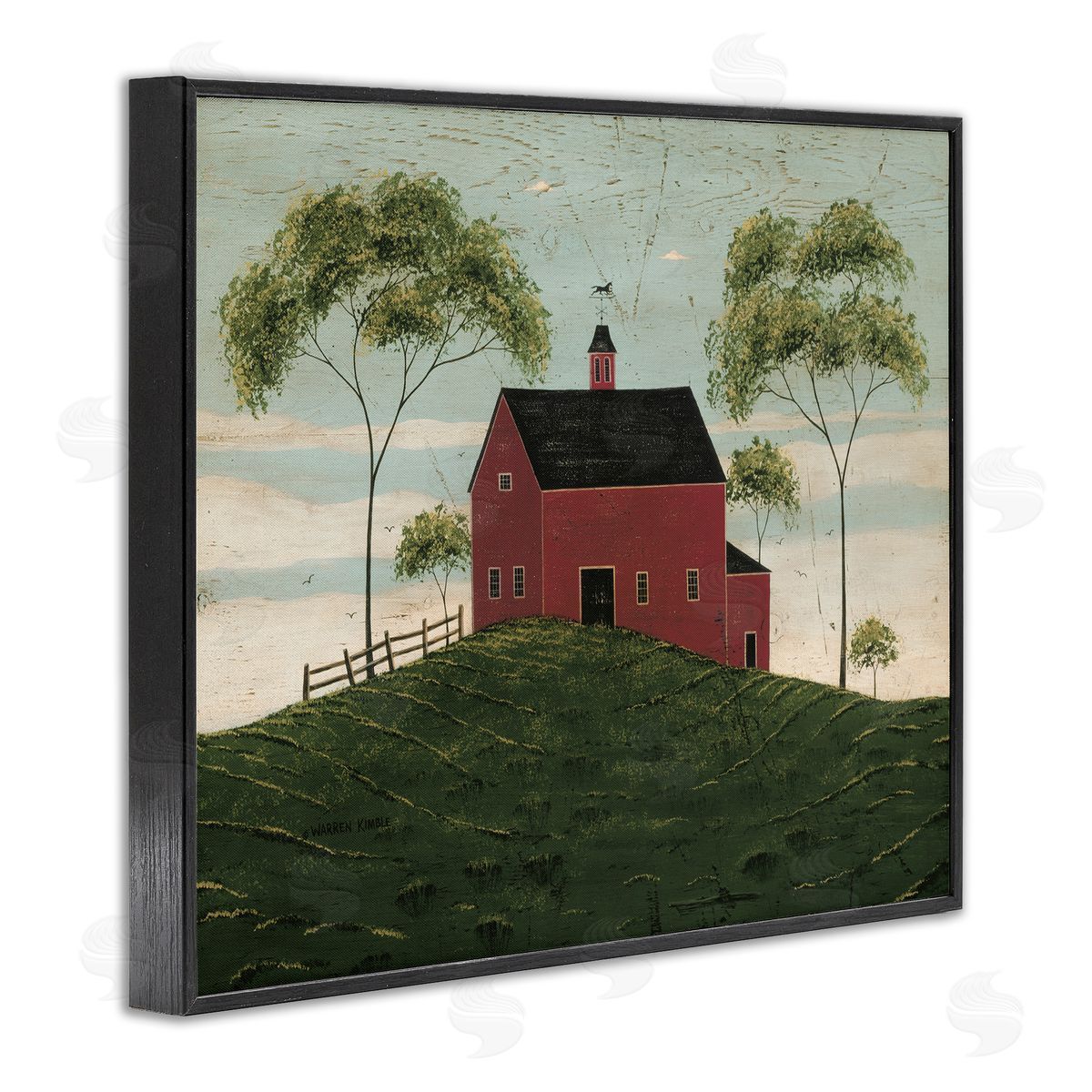 Warren Kimble | Red Barn with Tree Pair
