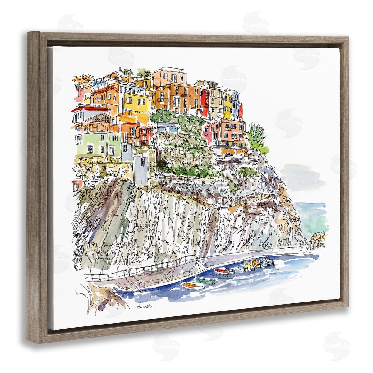 Tim Coffey Wanderlust Seaside Motif Canvas Wall Art Print