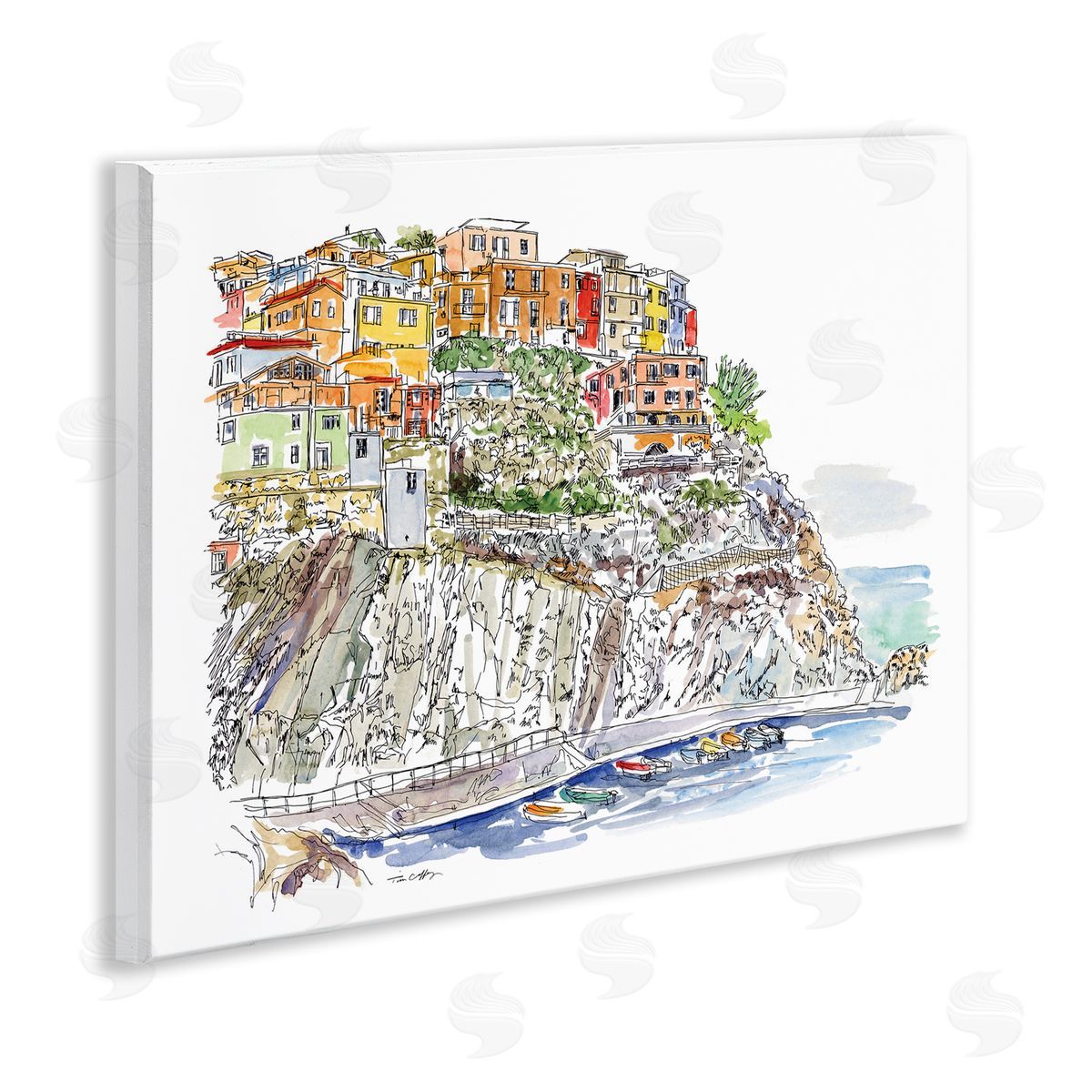Tim Coffey Wanderlust Seaside Motif Canvas Wall Art Print