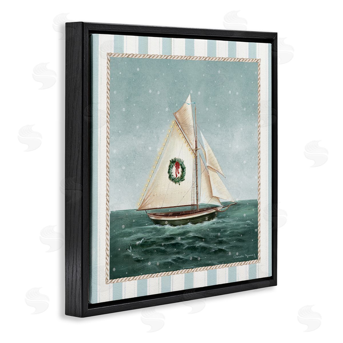 Danielle Murray | Festive Winter Sailboat