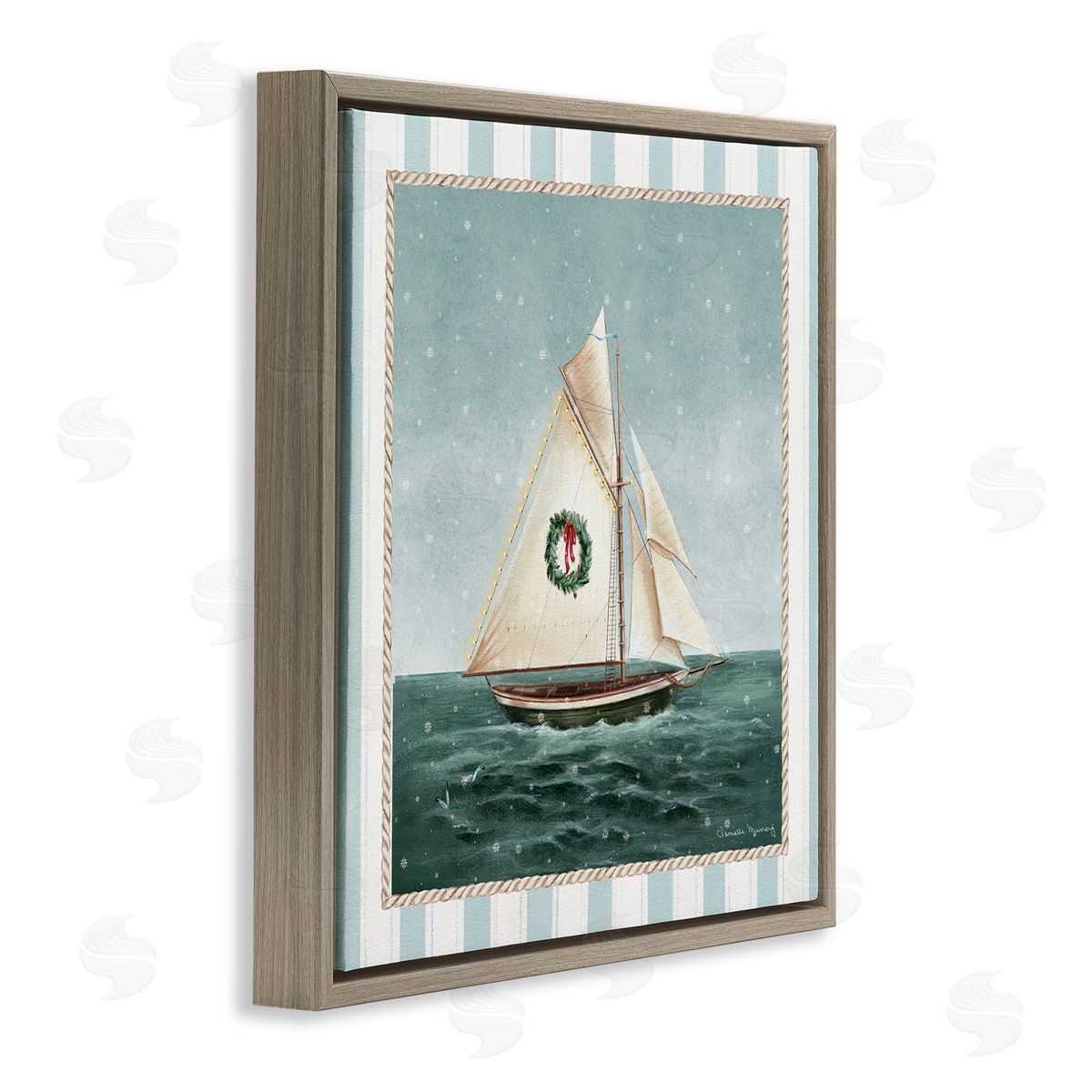 Danielle Murray | Festive Winter Sailboat