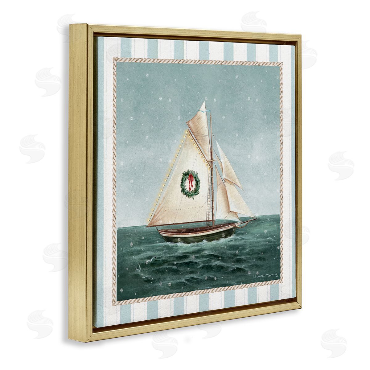 Danielle Murray | Festive Winter Sailboat