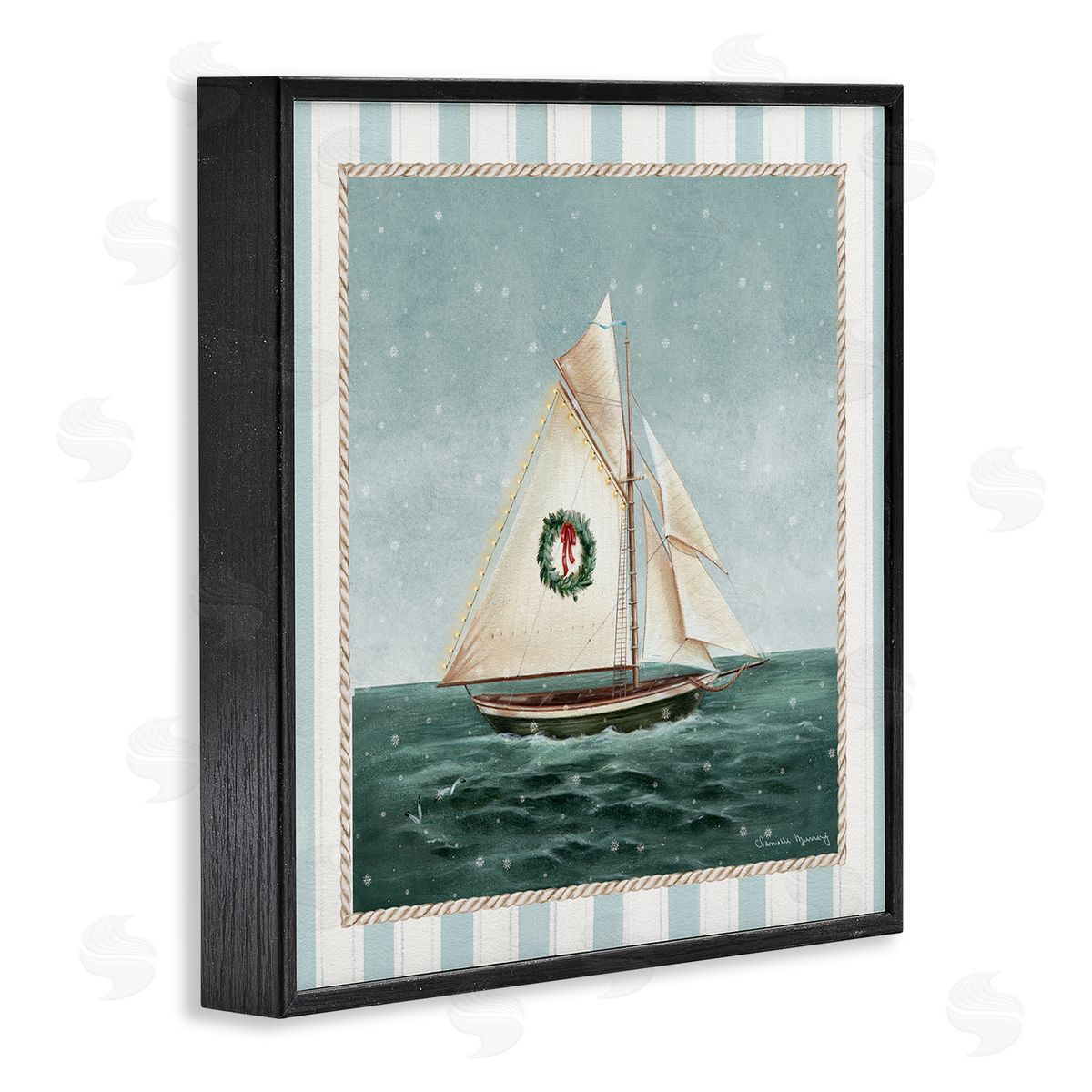 Danielle Murray | Festive Winter Sailboat