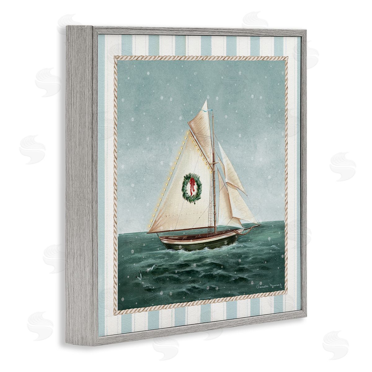 Danielle Murray | Festive Winter Sailboat