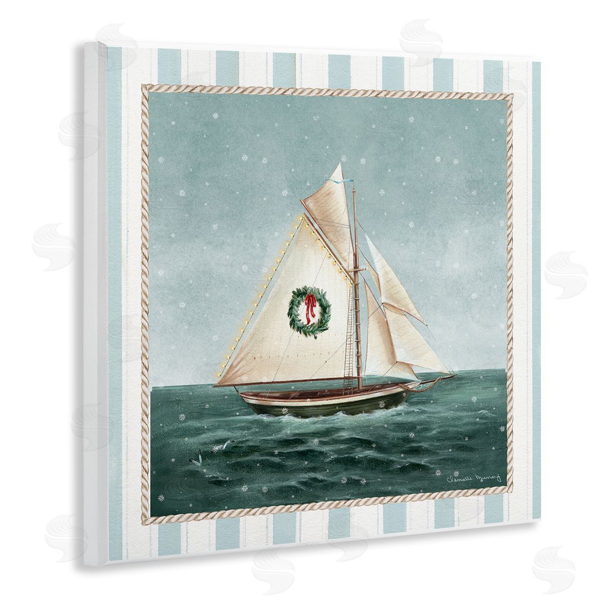 Danielle Murray | Festive Winter Sailboat