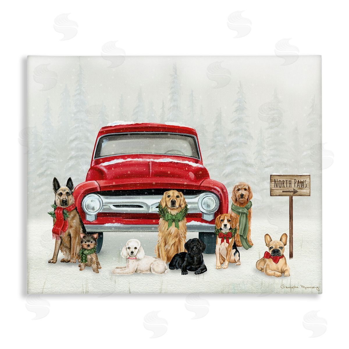 Danielle Murray | Royal Pups Holiday Motif