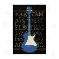 Jennifer Pugh | Blue Electric Guitar Motif