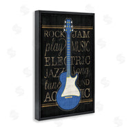 Jennifer Pugh | Blue Electric Guitar Motif