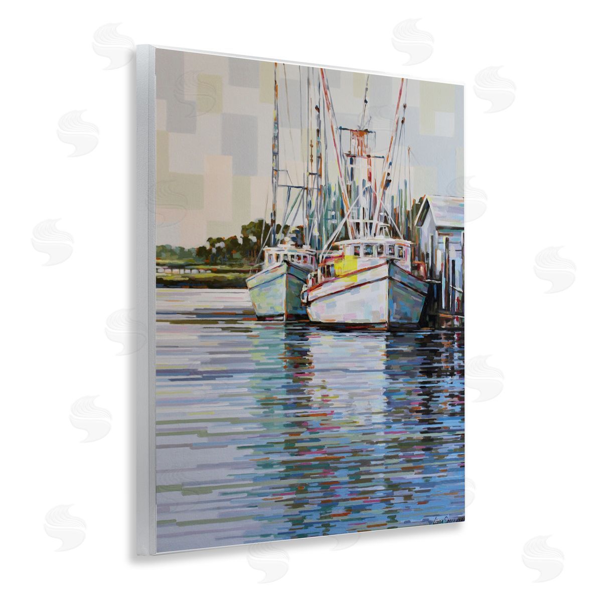 Linda Sperruzzi | Shrimp Boat Reflections Painting
