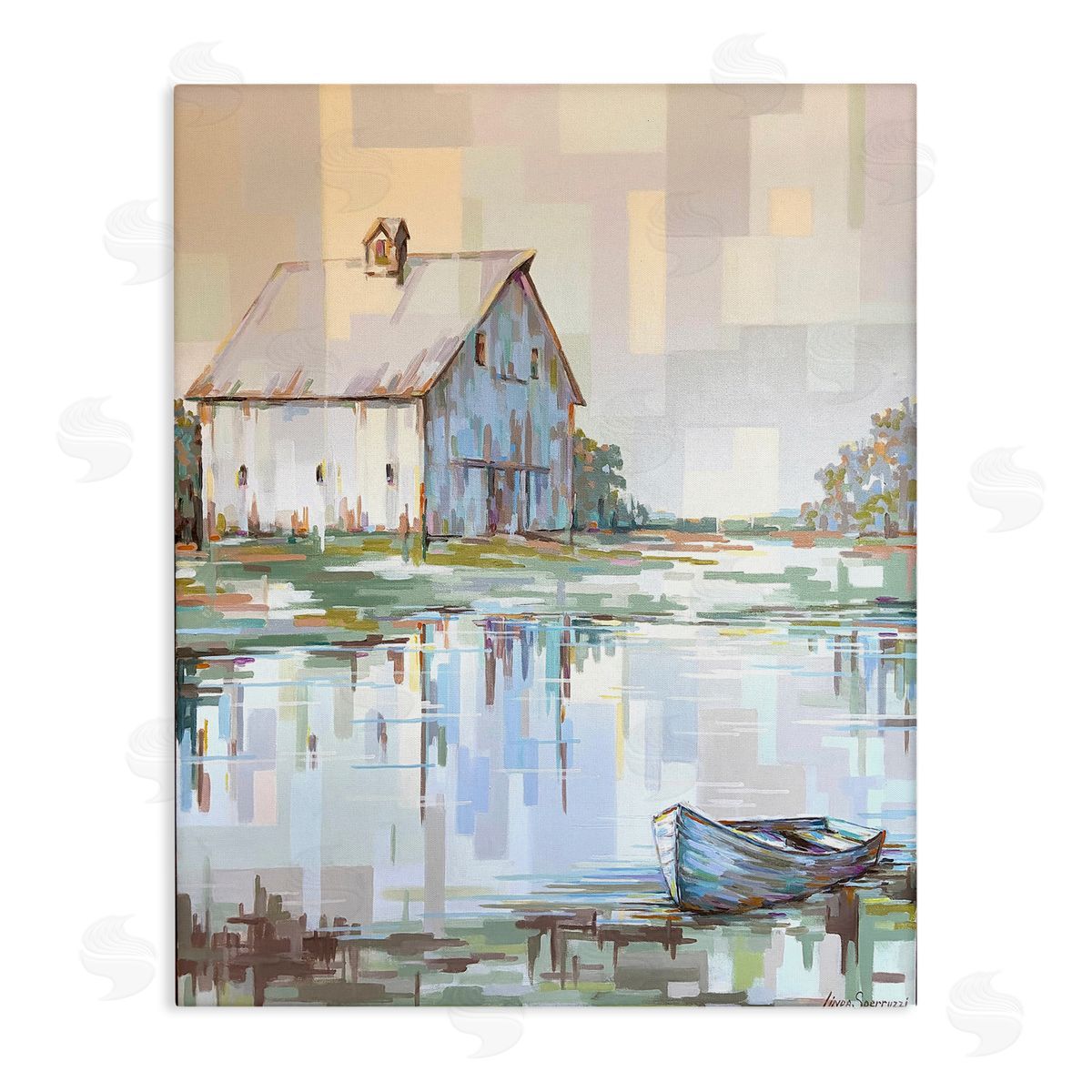 Linda Sperruzzi | White Barn Reflections Landscape