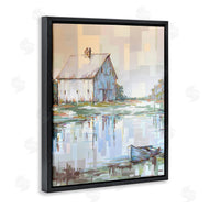 Linda Sperruzzi | White Barn Reflections Landscape