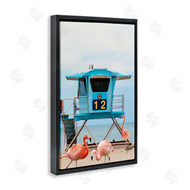 Ashley Singleton | Beach Shore with Flamingoes