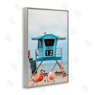Ashley Singleton | Beach Shore with Flamingoes