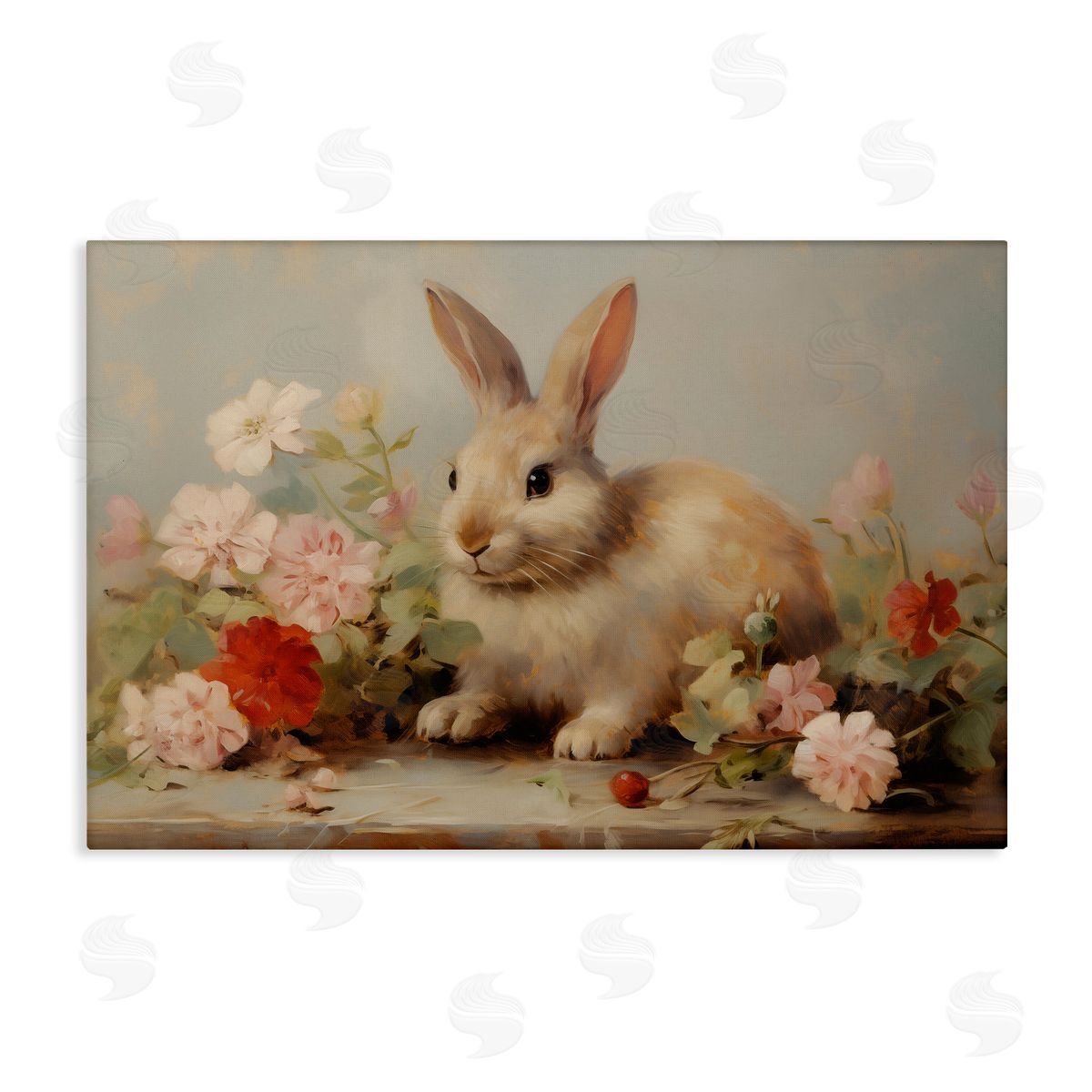 Arlington Prints | Easter Bunny with Flower Bundles