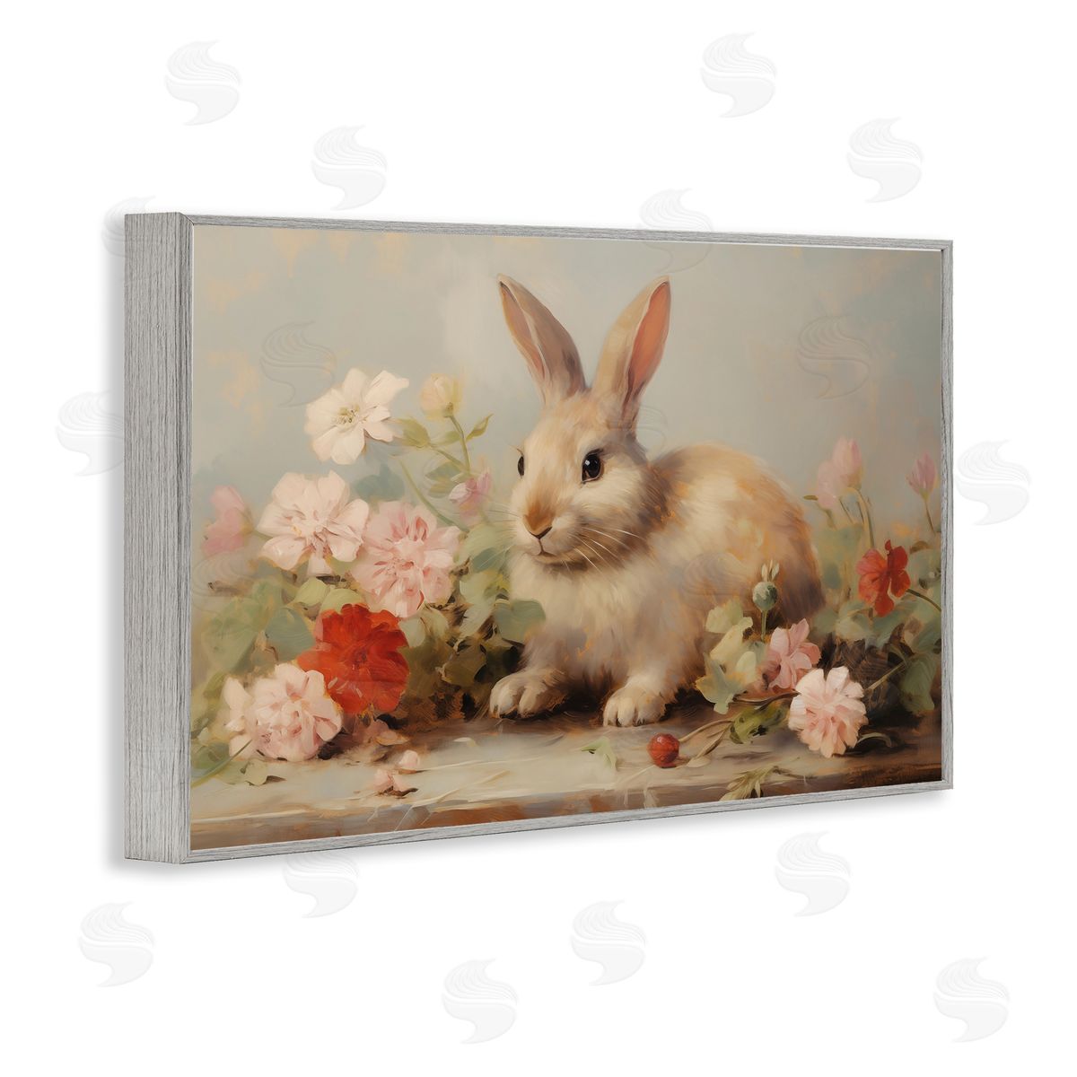 Arlington Prints | Easter Bunny with Flower Bundles
