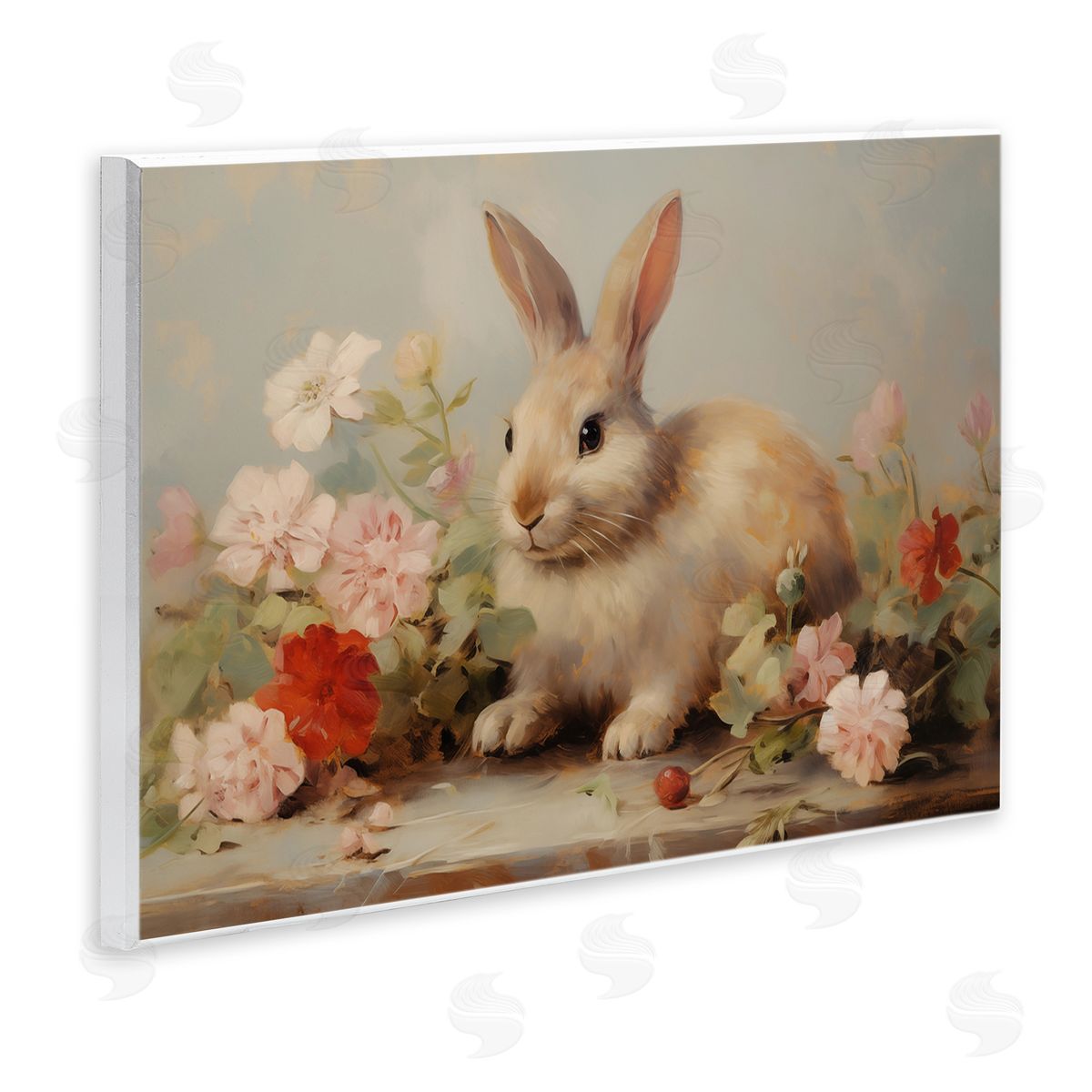 Arlington Prints | Easter Bunny with Flower Bundles