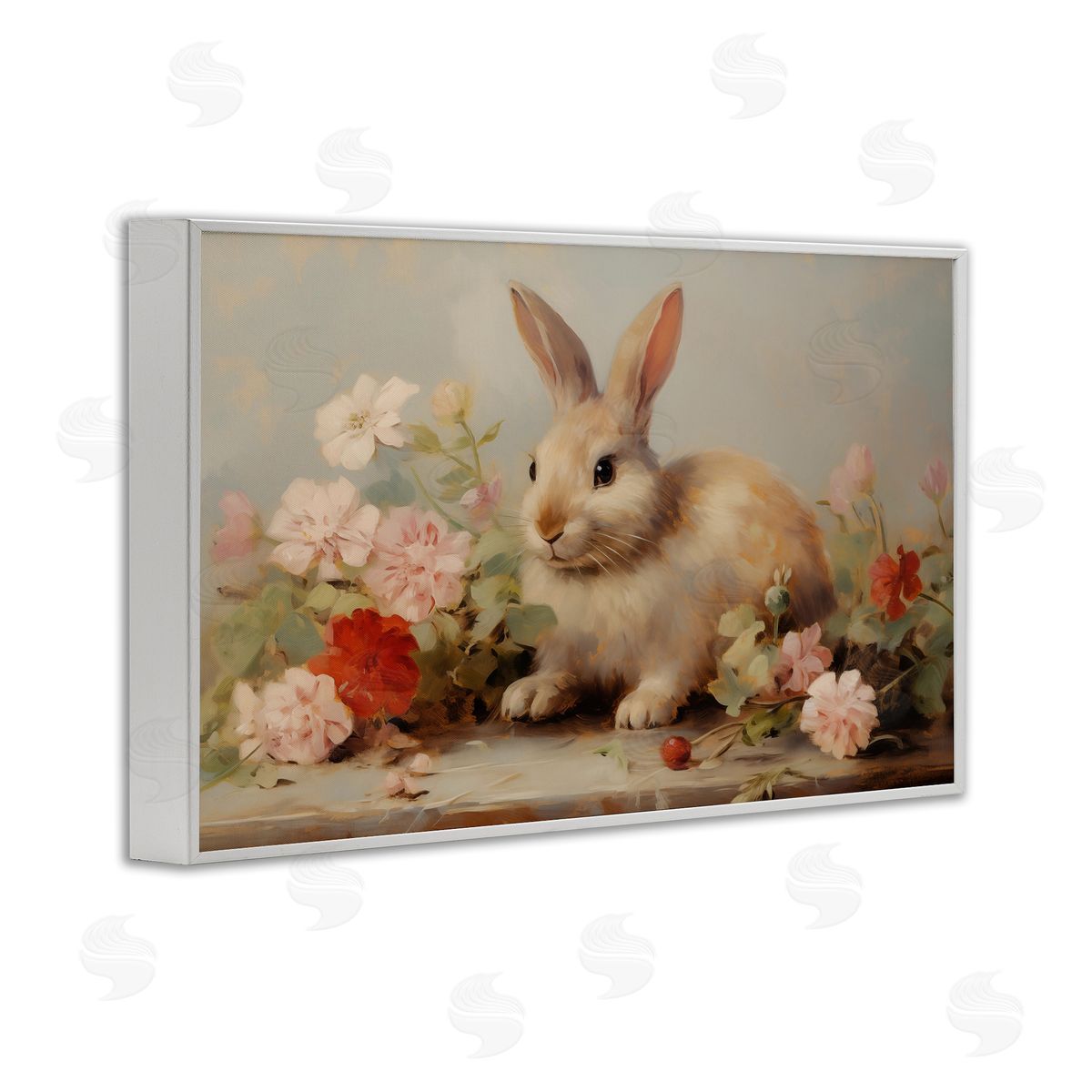 Arlington Prints | Easter Bunny with Flower Bundles