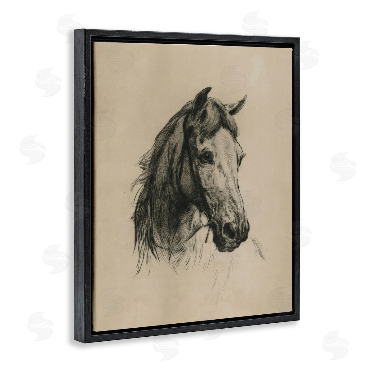 Arlington Prints | Charcoal Horse Portrait