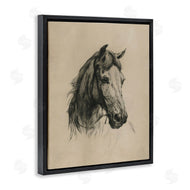 Arlington Prints | Charcoal Horse Portrait