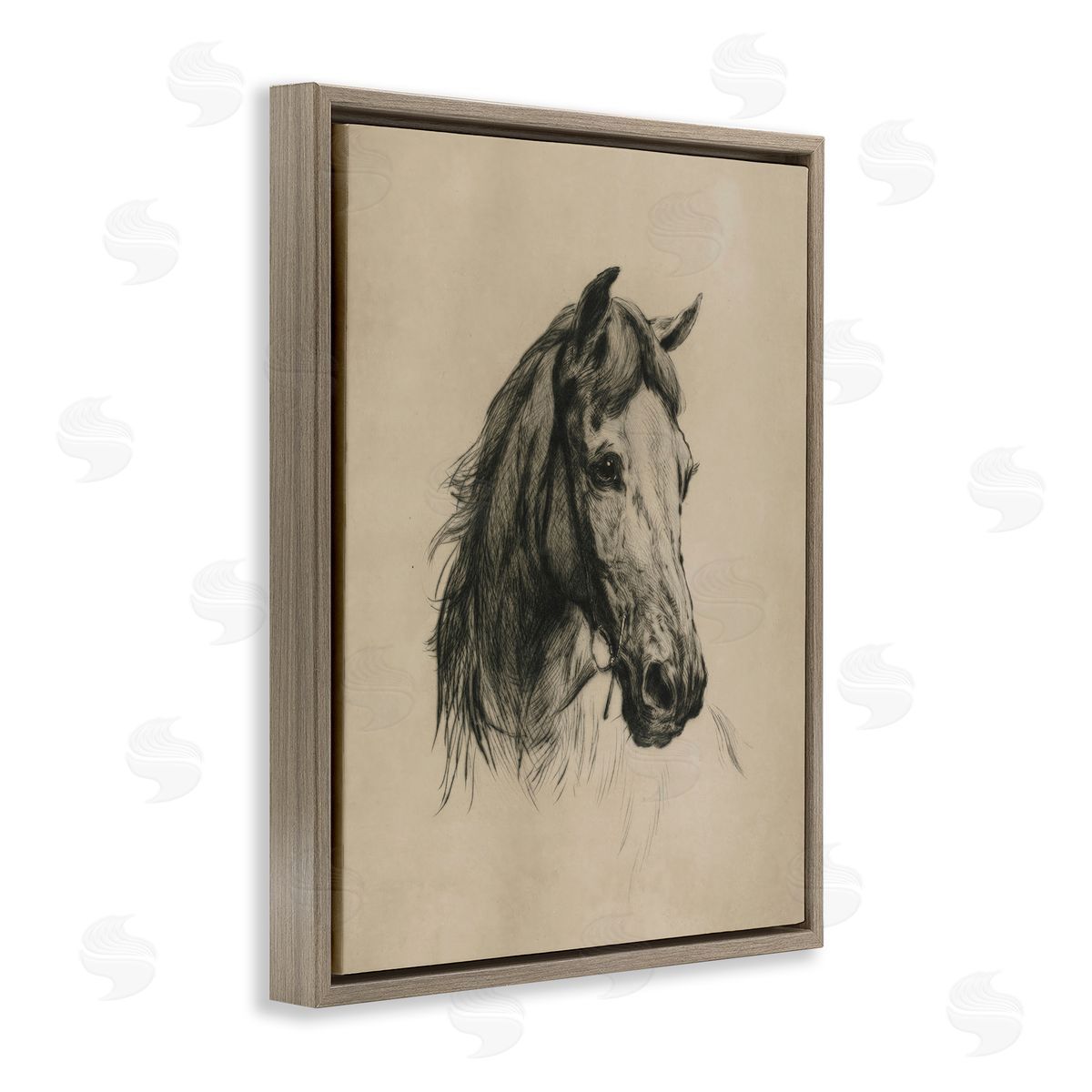 Arlington Prints | Charcoal Horse Portrait