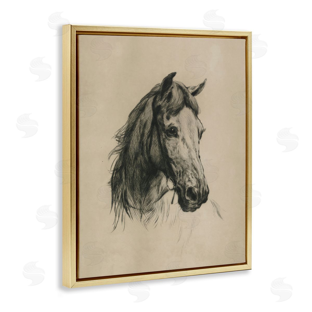Arlington Prints | Charcoal Horse Portrait