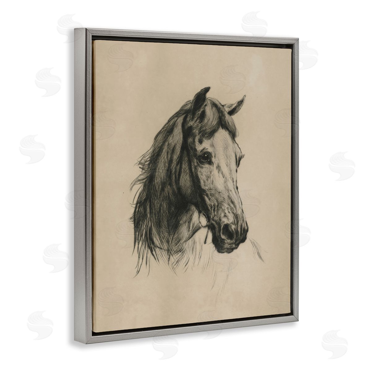Arlington Prints | Charcoal Horse Portrait