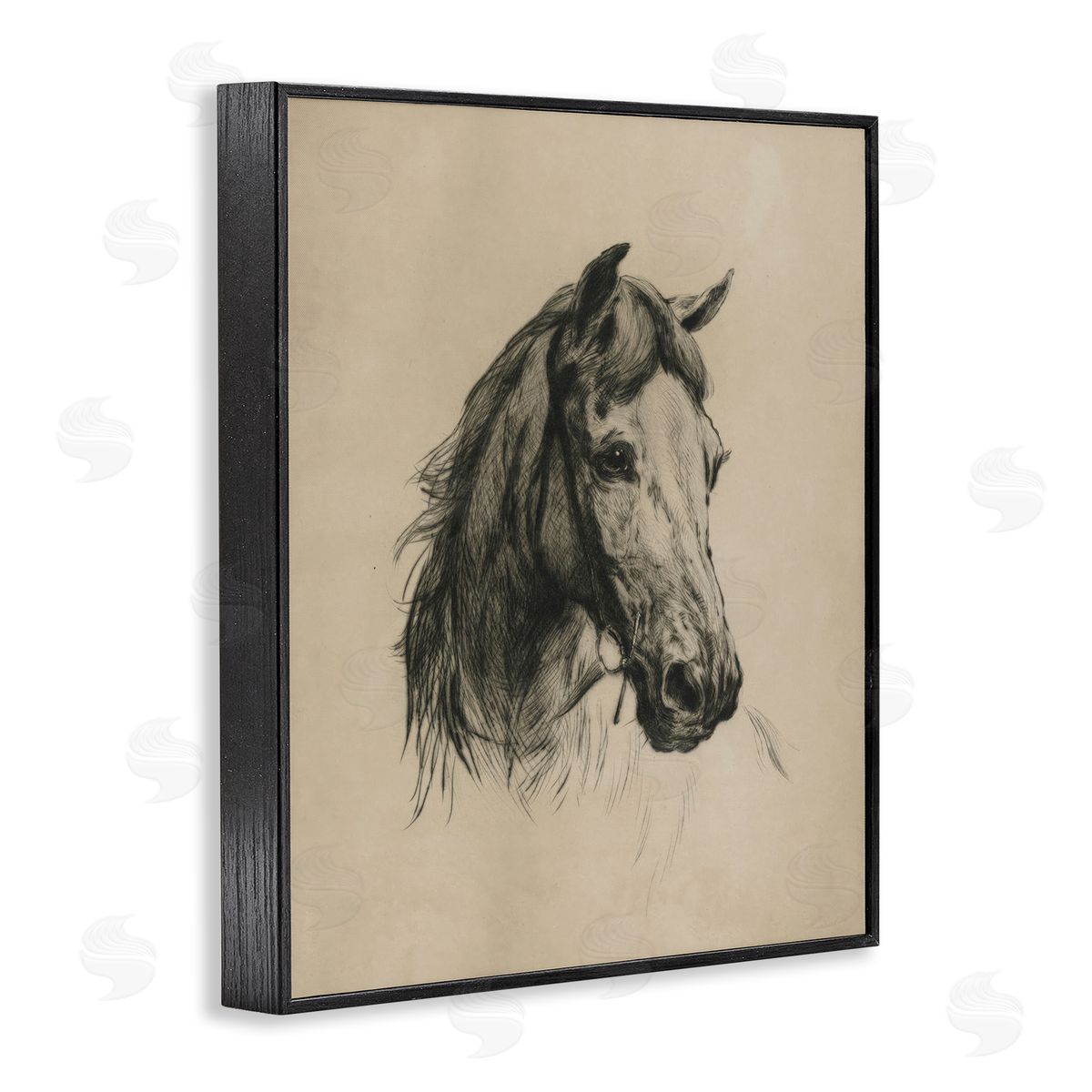 Arlington Prints | Charcoal Horse Portrait
