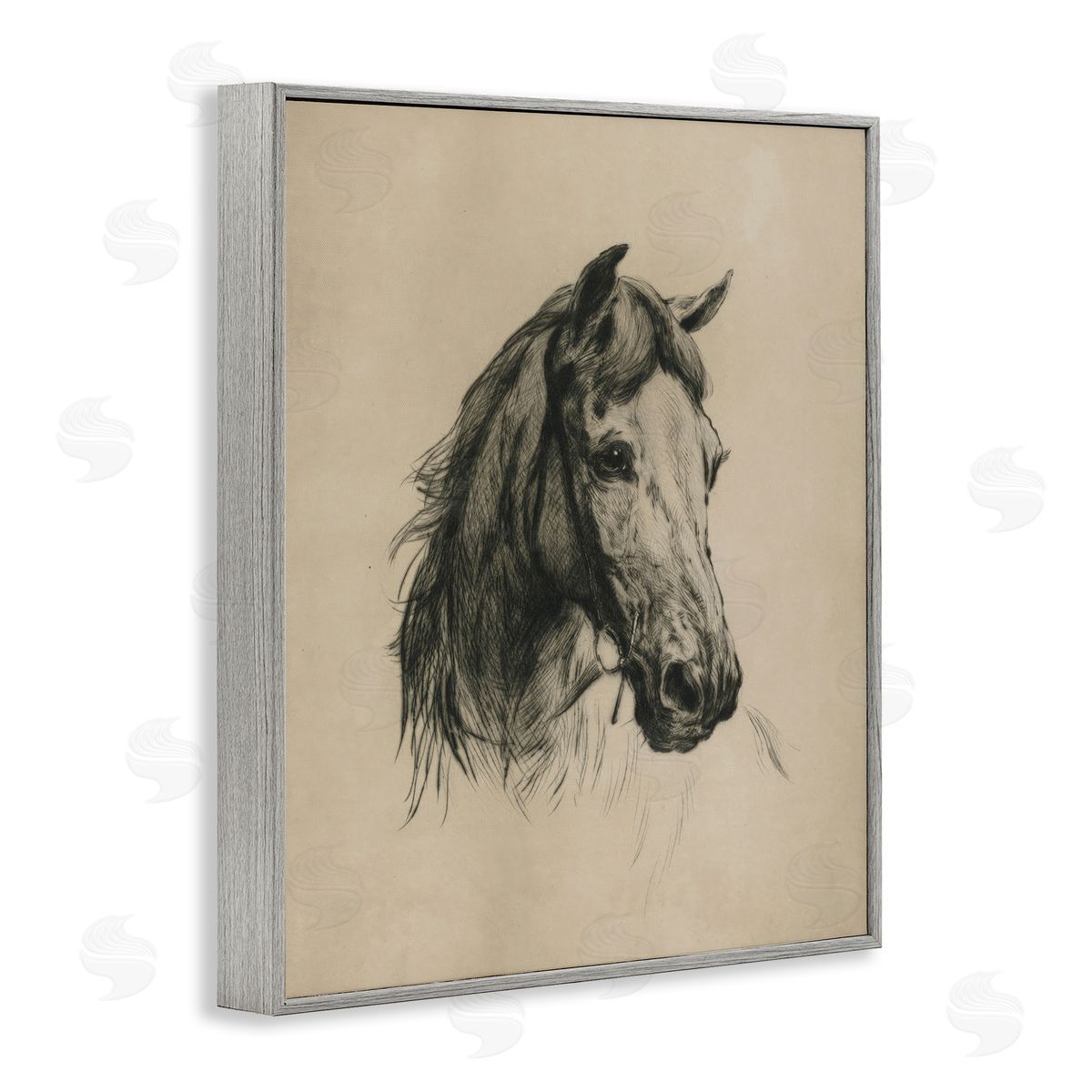 Arlington Prints | Charcoal Horse Portrait