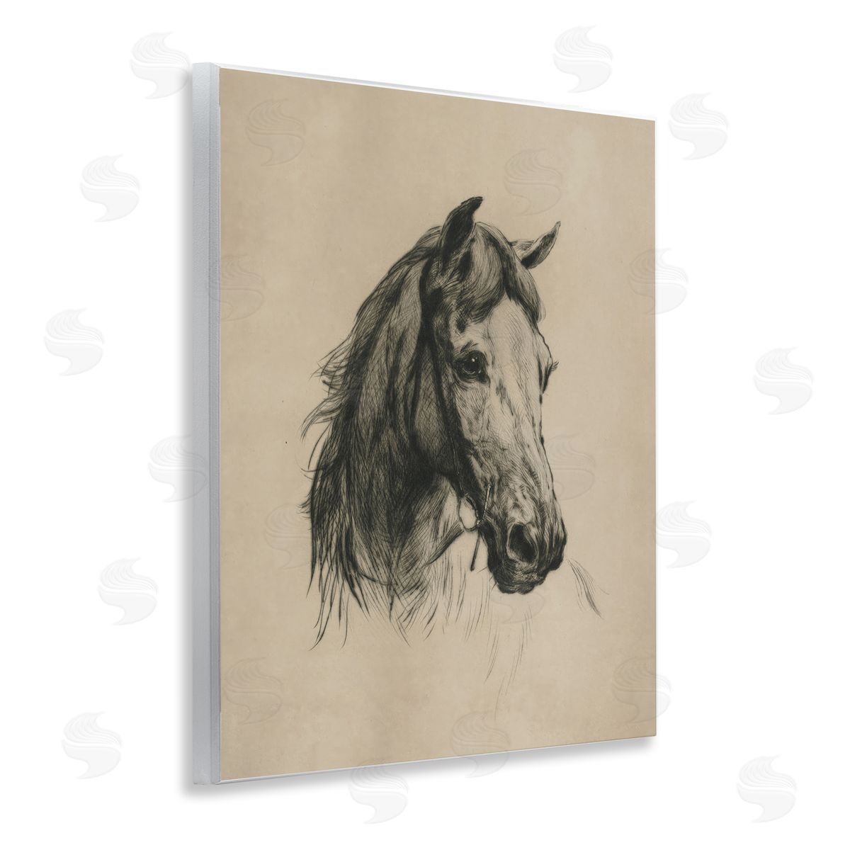 Arlington Prints | Charcoal Horse Portrait