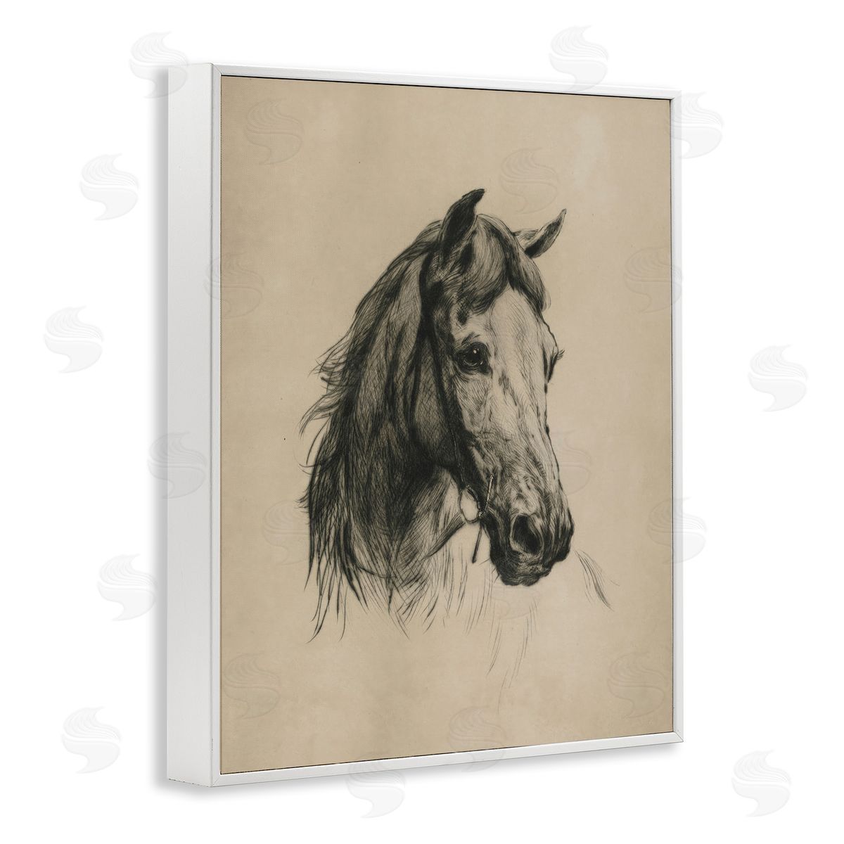 Arlington Prints | Charcoal Horse Portrait