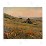 Arlington Prints | Autumn Barn Pastoral View