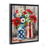 Arlington Prints | Patriotic Flower Jars
