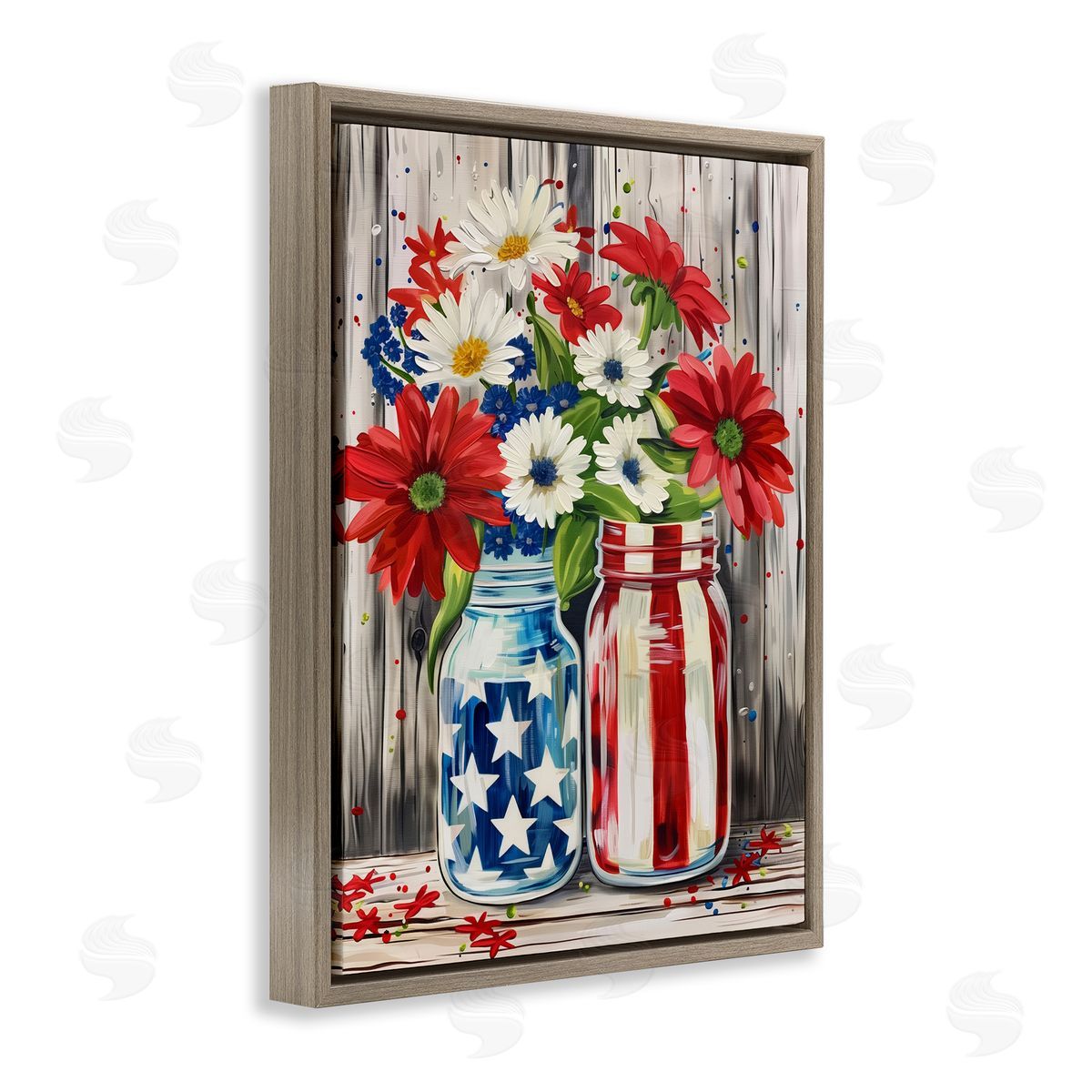 Arlington Prints | Patriotic Flower Jars