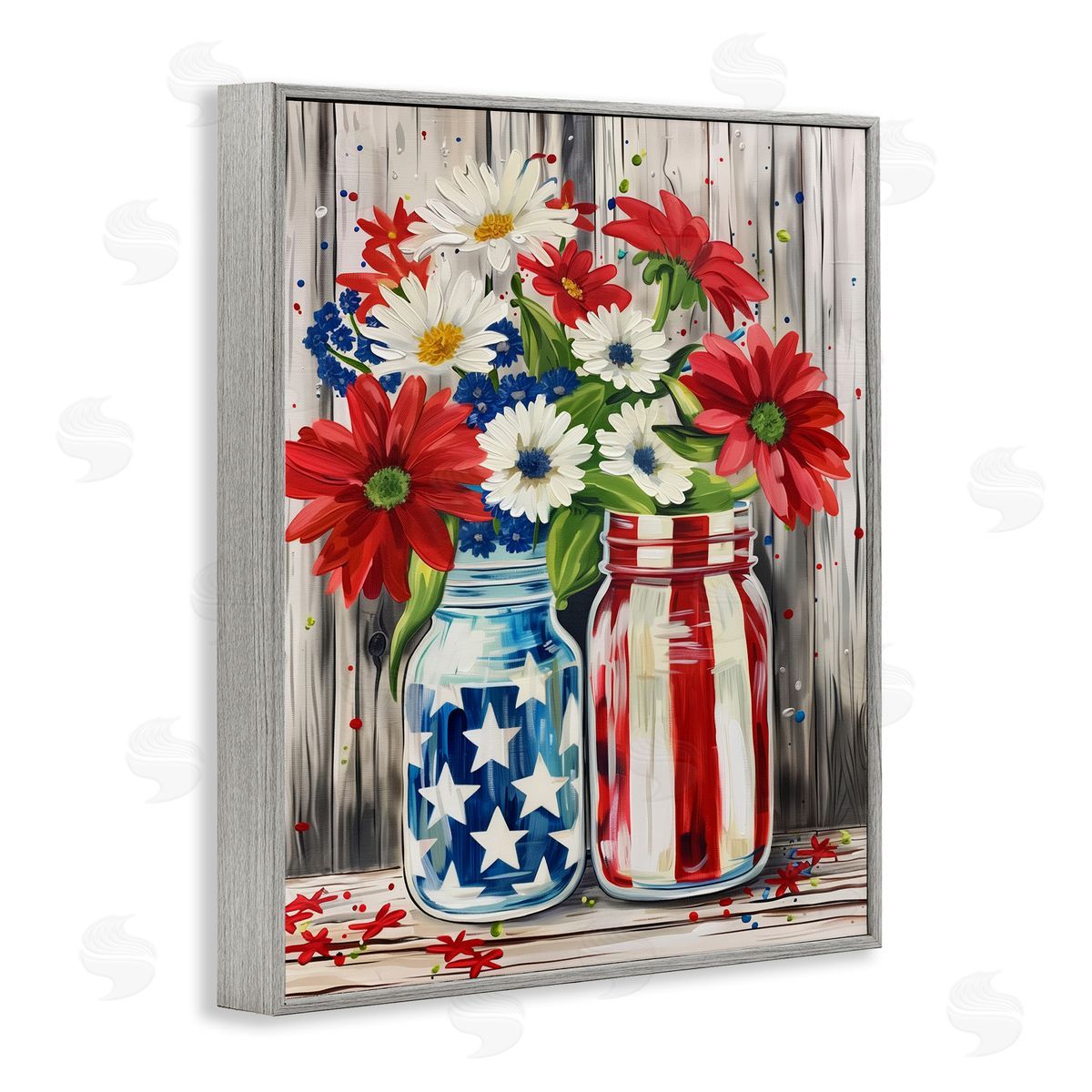 Arlington Prints | Patriotic Flower Jars