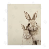 Arlington Prints | Two Bunnies Sketch Portrait