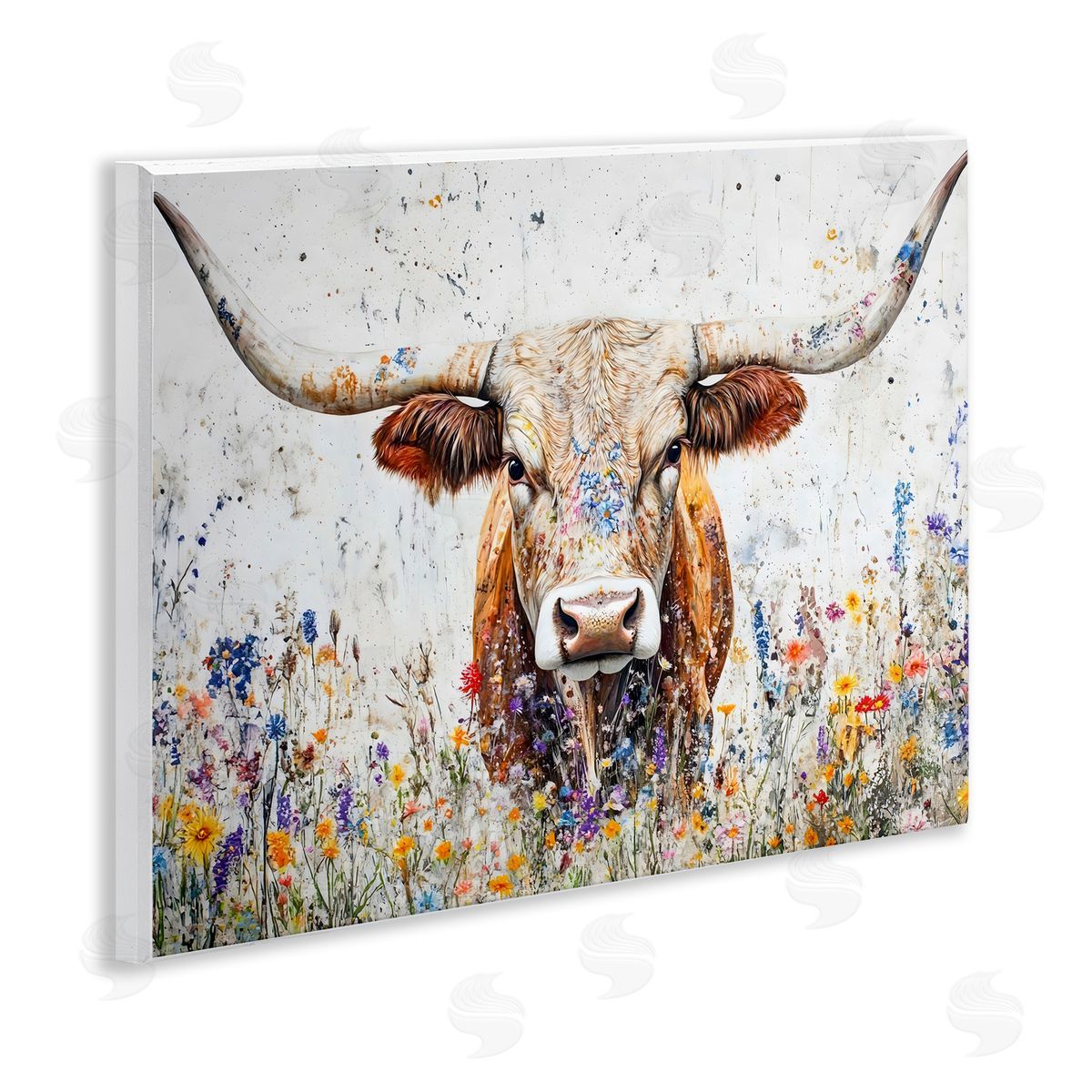 Franklyn Gregory | Texas Longhorn Speckled Flowers