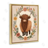 Petal Prints Design | Cutesy Floral Highland Cow