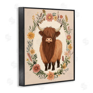 Petal Prints Design | Cutesy Floral Highland Cow