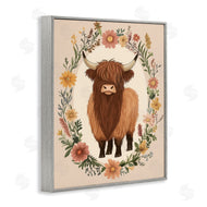 Petal Prints Design | Cutesy Floral Highland Cow