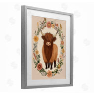 Petal Prints Design | Cutesy Floral Highland Cow
