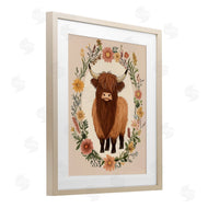 Petal Prints Design | Cutesy Floral Highland Cow