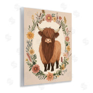 Petal Prints Design | Cutesy Floral Highland Cow