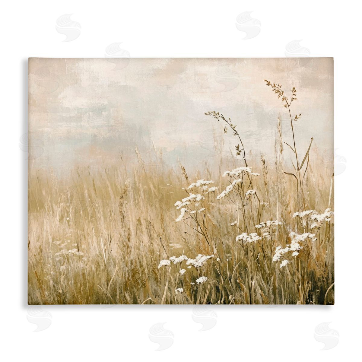 Petal Prints Design Baby's Breath in Meadow Canvas Wall Art Print