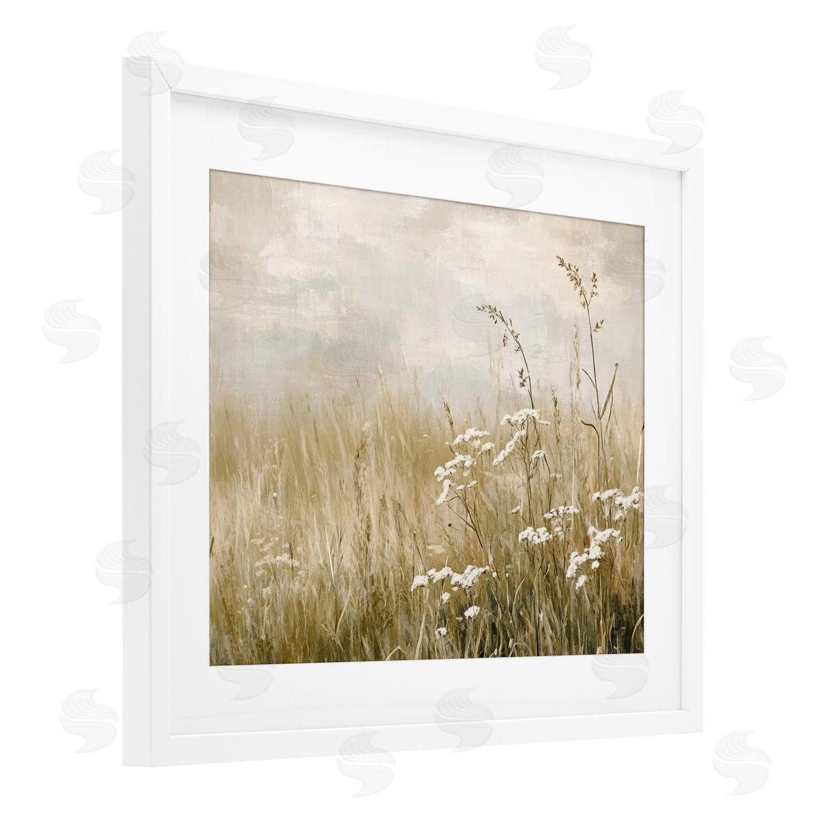 Petal Prints Design Baby's Breath in Meadow Canvas Wall Art Print