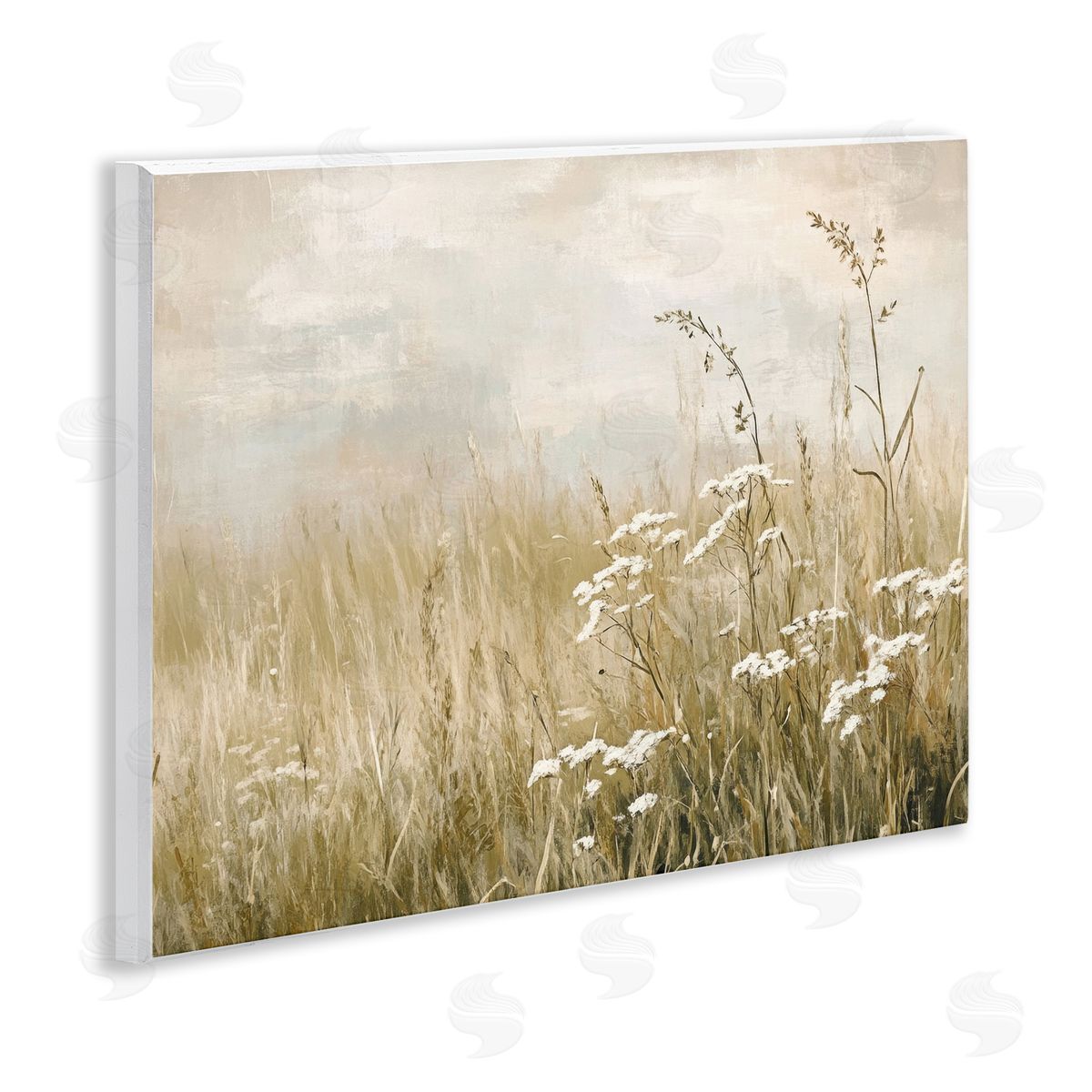 Petal Prints Design Baby's Breath in Meadow Canvas Wall Art Print