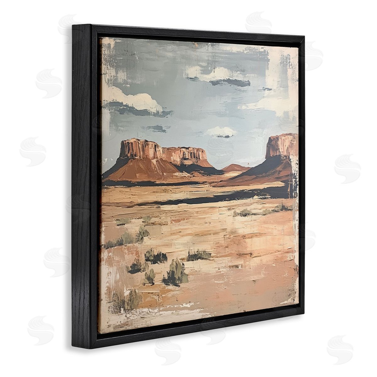 Petal Prints Design Vintage Desert Postcard Canvas Wall Art Print
